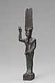 Ithyphallic statuette of Min or Amun-Kamutef, Metal - Bronze