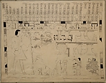 Offering Scene, Tomb of Djari, Unknown Copyist [member of the MMA Egyptian Expedition], Ink on Paper