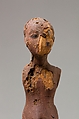 Youth with shaven head, Wood, paint