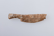Bifacial knife with handle, Flint