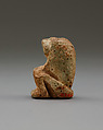 Baboon amulet, Faience