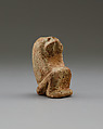 Baboon amulet, Faience