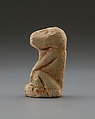 Baboon amulet, Faience