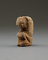 Baboon amulet, Faience
