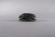Scarab with blessing, Egyptian Blue
