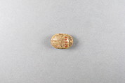 Scarab with Representation of Taweret, Steatite, traces of glaze