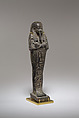 Shabti of Wahibre, whose mother was Tahetret, Faience