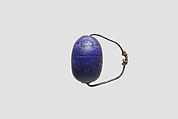 Scarab Ring, Lapis lazuli, silver