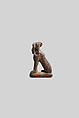 Human-headed cat, Faience