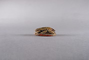 Scarab Incised with Crowned Uraei, Steatite