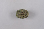 Scarab with the Representation of a Horse, Faience