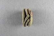 Scarab Inscribed for Thutmose III, Faience, light green glaze
