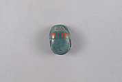 Scarab Inscribed with Blessing Related to Amun ( Amun-Re), Egyptian Blue