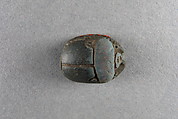 Scarab, sphinx, sun disk, Blue faience