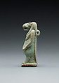 Amulet: Figure of Taweret, Faience, blue