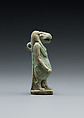 Amulet: Figure of Taweret, Faience, blue