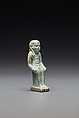 Harpokrates amulet, Faience, blue