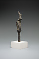Cobra wearing red crown on a papyrus stem, Bronze or cupreous alloy