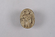 Scarab with Representations of Taweret and Hathor, Steatite
