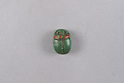 Scarab Inscribed with the Name Pedubaste (Pa-di-Bastet), Faience