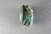 Scarab, Light blue mottled stone (Feldspath ?)