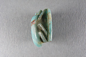 Scarab, Light blue mottled stone (Feldspath ?)