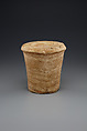 Cylinder jar, Travertine (Egyptian alabaster)