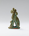 Cat Amulet, Faience