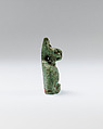 Cat Amulet, Green faience