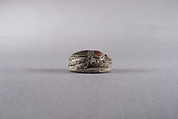 Scarab with Hieroglyphs and Flowers, Steatite