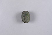 Scarab with Blessing Related to Amun (Amun-Re), Faience