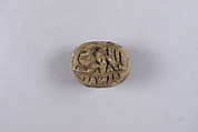 Scarab with Reshef and Animals, Steatite