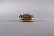Scarab with Reshef and Animals, Steatite