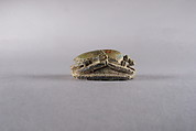Scarab Inscribed with the Name Menkheperre (Thutmose III), Green glazed steatite