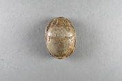 Scarab, Steatite, traces of glaze