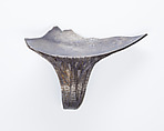 Rim fragment with handle from a shallow strainer, Silver