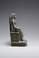 Seated Pair Statuette, Serpentinite