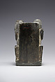 Seated Pair Statuette, Serpentinite