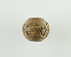 Bead with the Name of King Iaib Wahibre, Glazed steatite