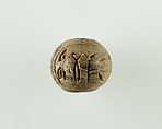 Bead with the Name of King Iaib Wahibre, Glazed steatite