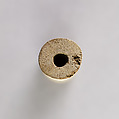 Cylinder, perhaps from a ceremonial whip, Wood, traces of blue paste