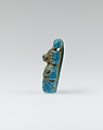 Thoth (Cynocephalus baboon) amulet, Faience