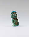 Thoth (Cynocephalus baboon) amulet, Faience