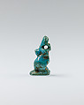 Cynocephalus baboon amulet, Faience