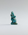 Cynocephalus baboon amulet, Faience