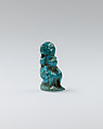 Cynocephalus baboon amulet, Faience
