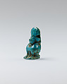 Cynocephalus baboon amulet, Faience