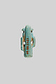 Sakhmet or Bastet amulet, Faience