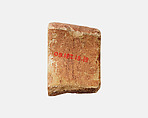 Fragment of a votive bracelet, Faience