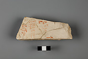 Ostracon, Limestone, paint